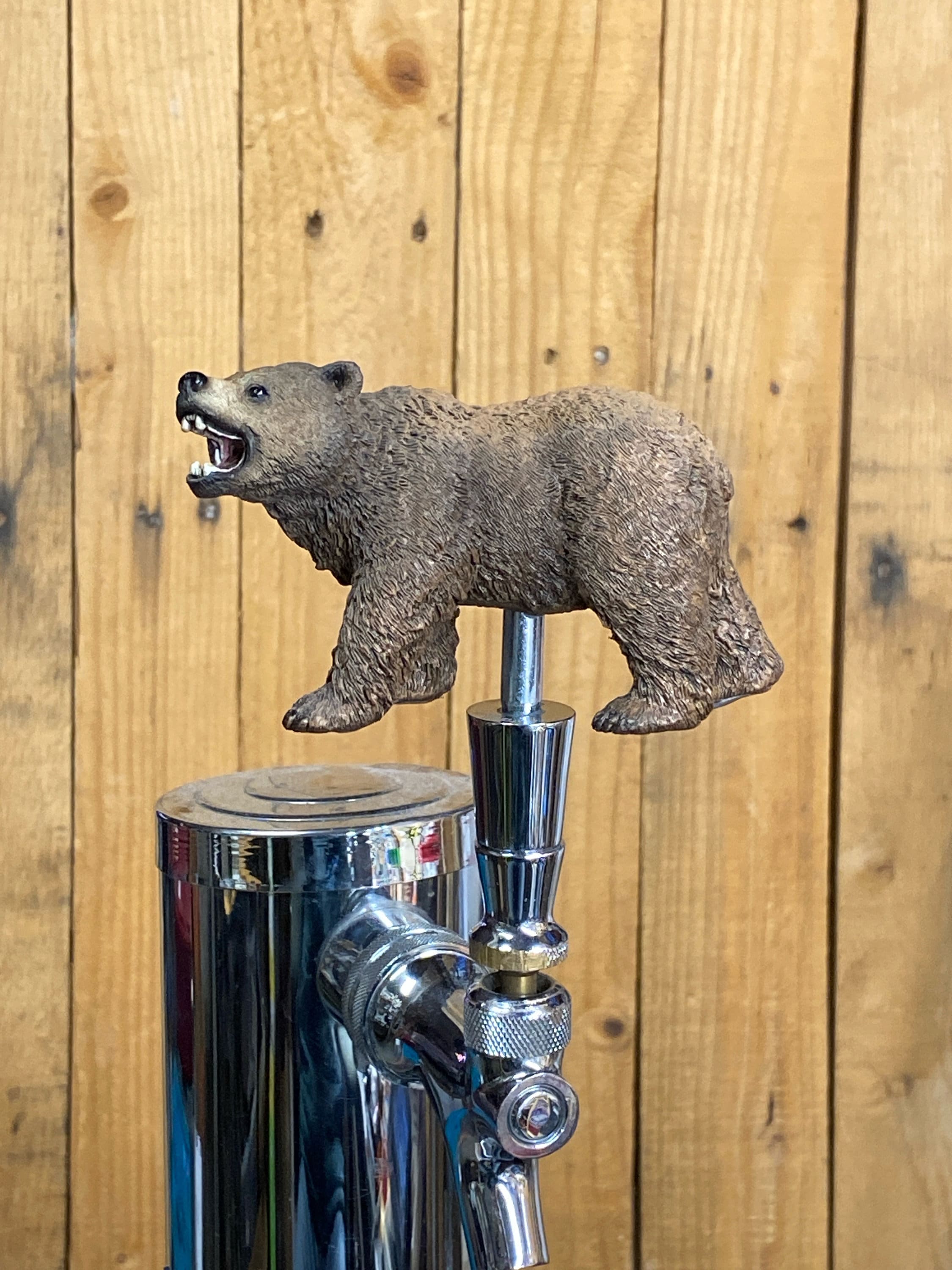 Grizzly Bear Mini Beer Keg Tap Handle for Kegerator - Etsy