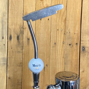 Modelo Beer Tap Handle Vtg Putter Golf Club and Golf Ball
