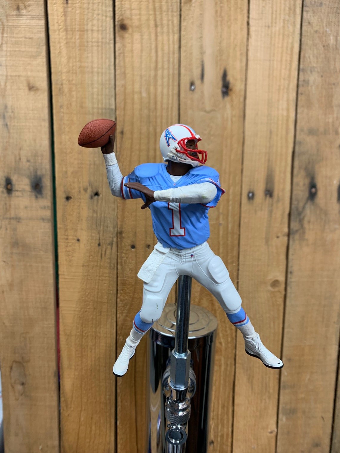 Houston Oilers Beer Keg Tap Handle NFL Warren Moon Retro Etsy