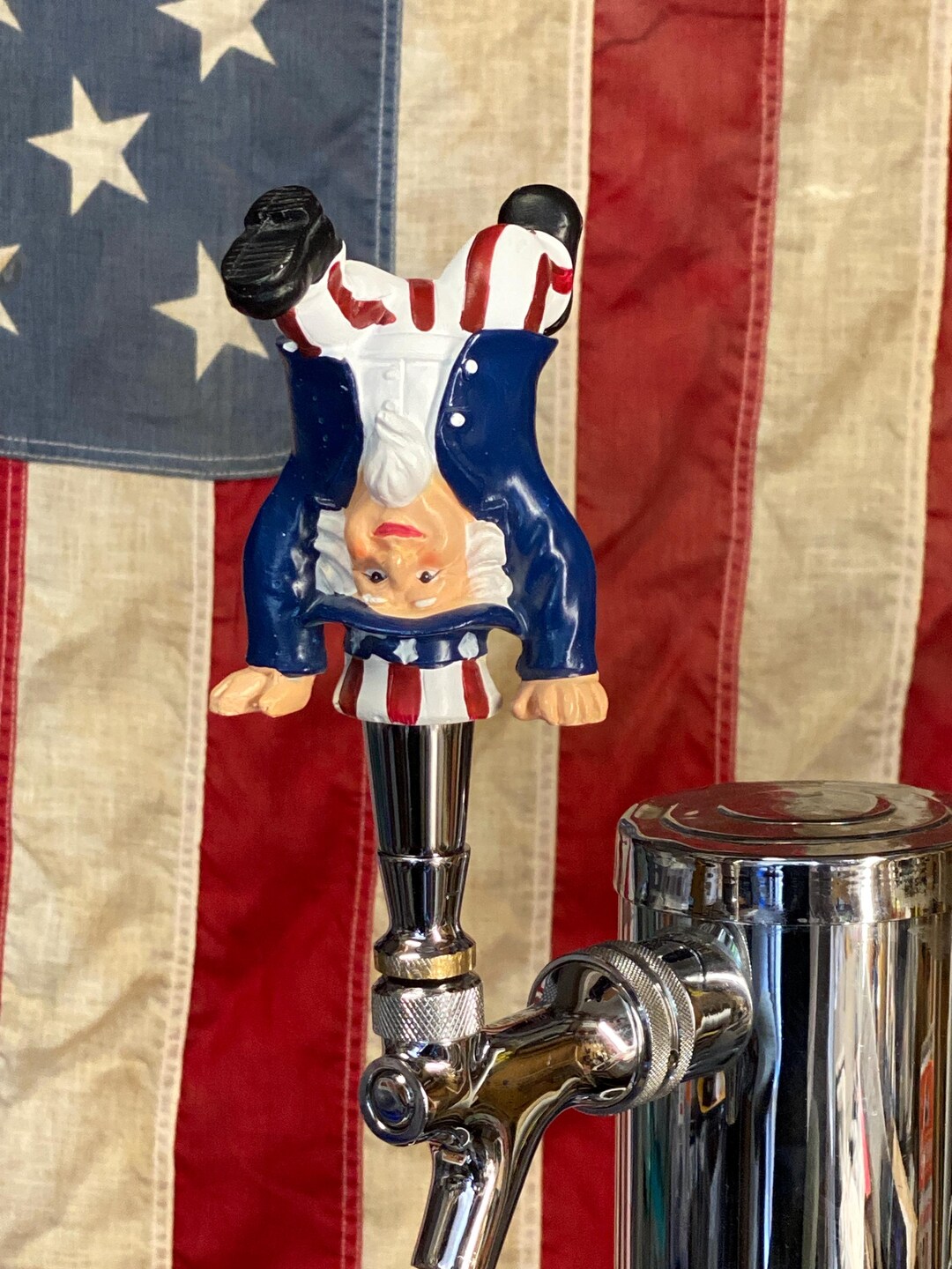 Tapping Sam Uncle Sam Beer Tap Handle USA America 4th of July Independence Day - Etsy