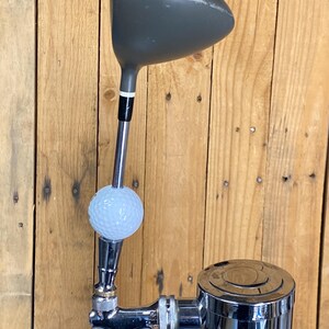 Guinness Beer Tap Handle Vtg Metal Wood Driver Club and Ball image 9