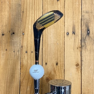 Miller Genuine Draft Beer Tap Handle Vintage Wood Driver Golf Club and Ball