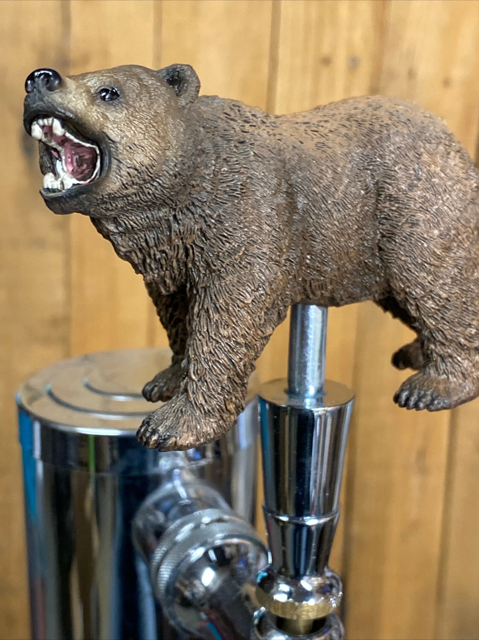 Grizzly Bear Mini Beer Keg Tap Handle for Kegerator - Etsy