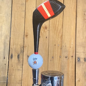 Miller Lite Golf Beer Tap Handle Vintage Driver and Ball