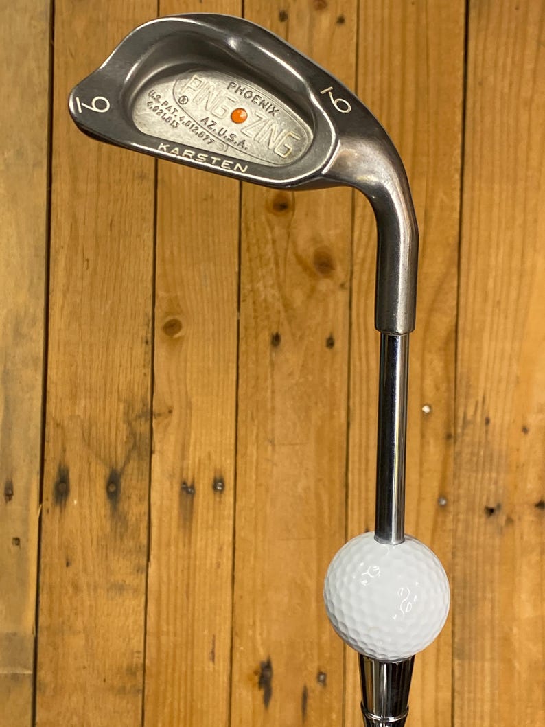 Guinness Beer Tap Handle Ping 9 Iron Golf Club and Ball 画像 7