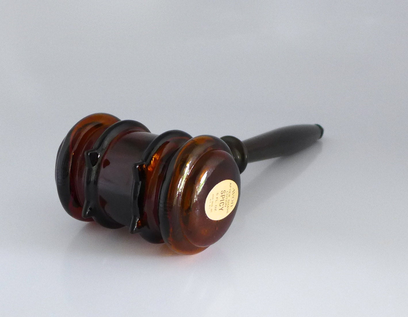 Vintage Gavel Decanter 1960's Avon Judge's Gavel Etsy
