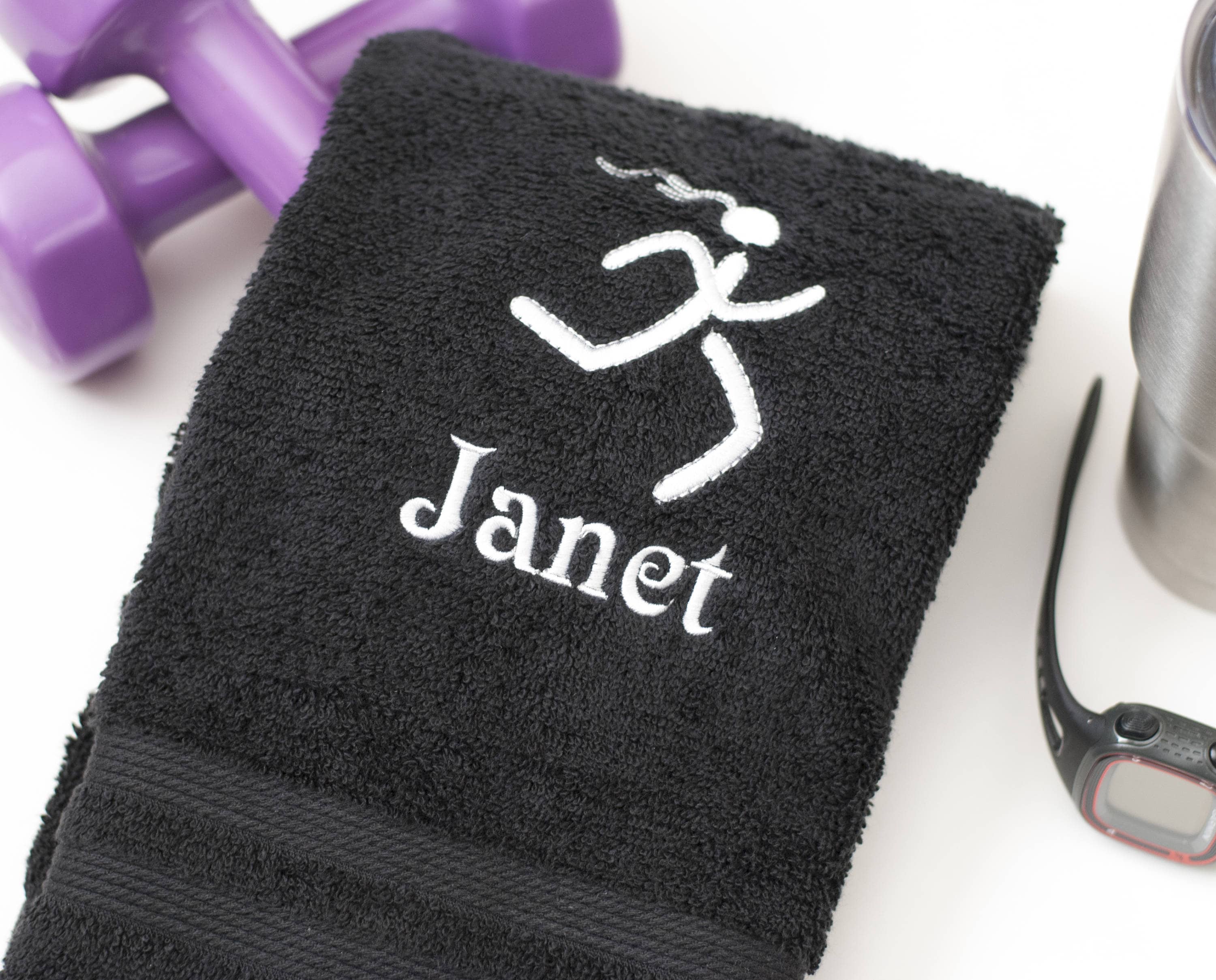 Personalized Running Towel Exercise Towel Workout Towel Etsy