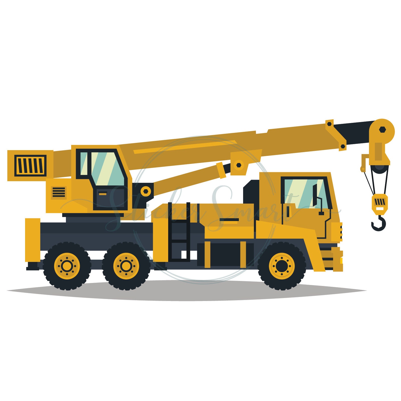 Construction Work Vehicle Wall Decal Stickers Set of 6 Diggers Etsy Australia