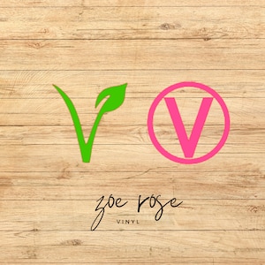 Vegan/Vegetarian/Plant Based Vinyl Sticker Decal