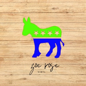Democrat Donkey Vinyl Decal