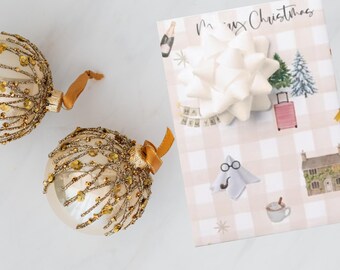 The Holiday, Christmas wrapping paper, Napkin Man, Nancy Meyers, Classic Christmas Movie, Unique Christmas wrapping, Fun wrapping paper