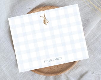 Baby Stationery Set, Vintage Baby Boy, Little Boy Stationery, Baby Shower Gift, Newborn Gift, Custom Baby Gift, Unique Baby Gift, Baby Bunny