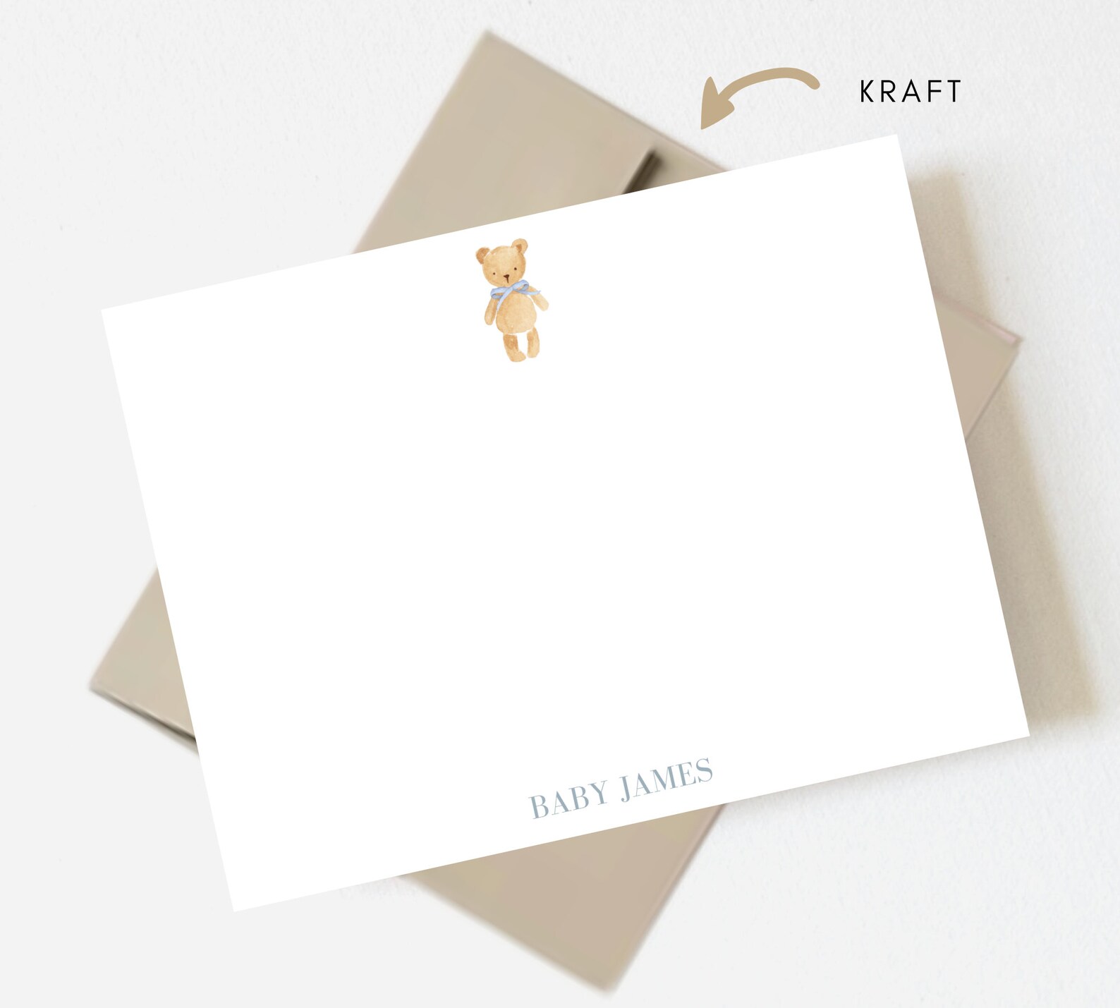 Bear Stationery Baby Stationery Set Vintage Baby Boy Little Etsy