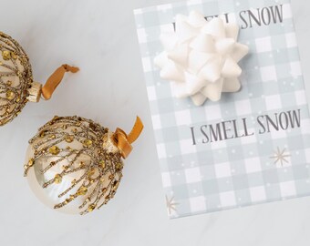 I smell snow, Christmas wrapping paper, Gilmore Girls, Stars Hollow, Unique Christmas wrapping