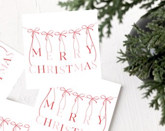 Merry Christmas Gift Tag, Personalized Gift, Personalized gift tag, Christmas Enclosure Card, hostess gift