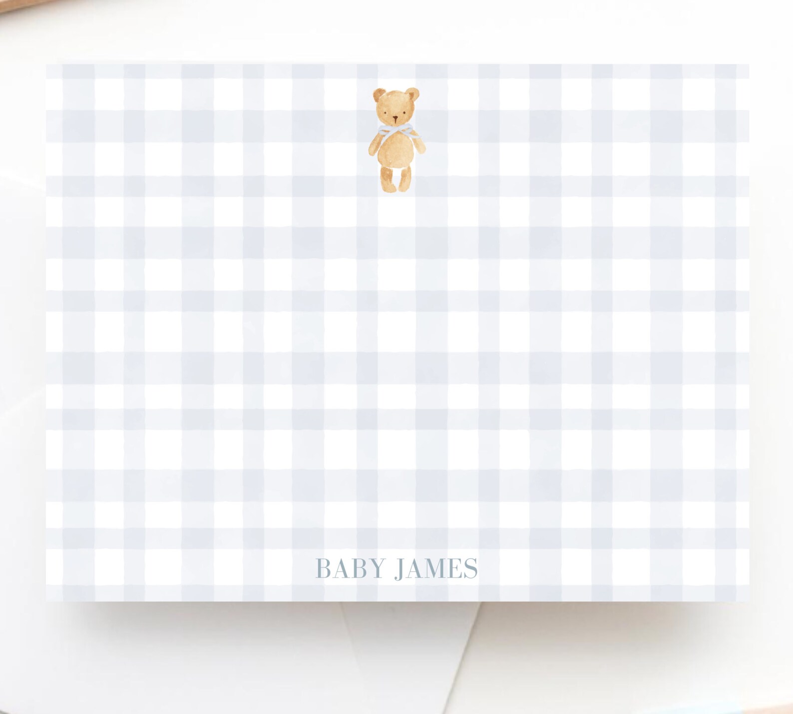Bear Stationery Baby Stationery Set Vintage Baby Boy Little Etsy