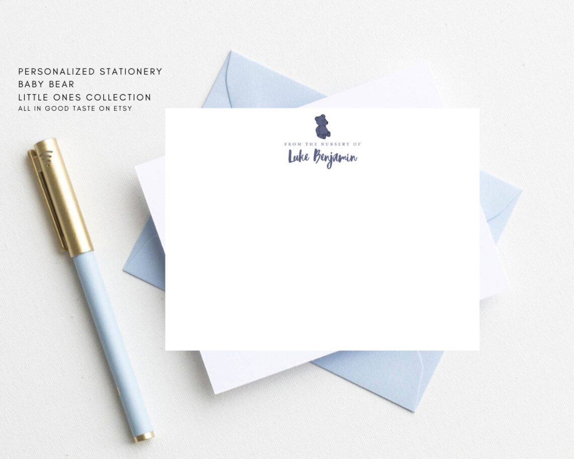 Baby Stationery Set Vintage Baby Boy Little Boy Stationery Etsy