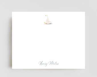 Baby Stationery Set, Vintage Baby Boy, Little Boy Stationery, Goose Nursery, Duck baby, Baby Shower Gift, Newborn Gift, Custom Baby Gift