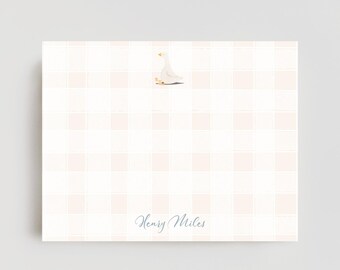 Baby Stationery Set, Vintage Baby Boy, Little Boy Stationery, Goose Nursery, Duck baby, Baby Shower Gift, Newborn Gift, Custom Baby Gift