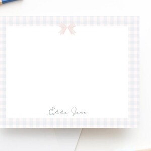 Ensemble de papeterie pour bébé, bébé fille vintage, papeterie petite fille, cadeau de baby shower, cadeau de nouveau-né, cadeau de naissance personnalisé, cartes de remerciement de bébé, noeud