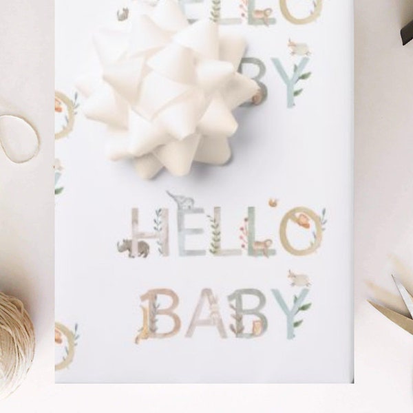 Baby Wrapping Paper Etsy