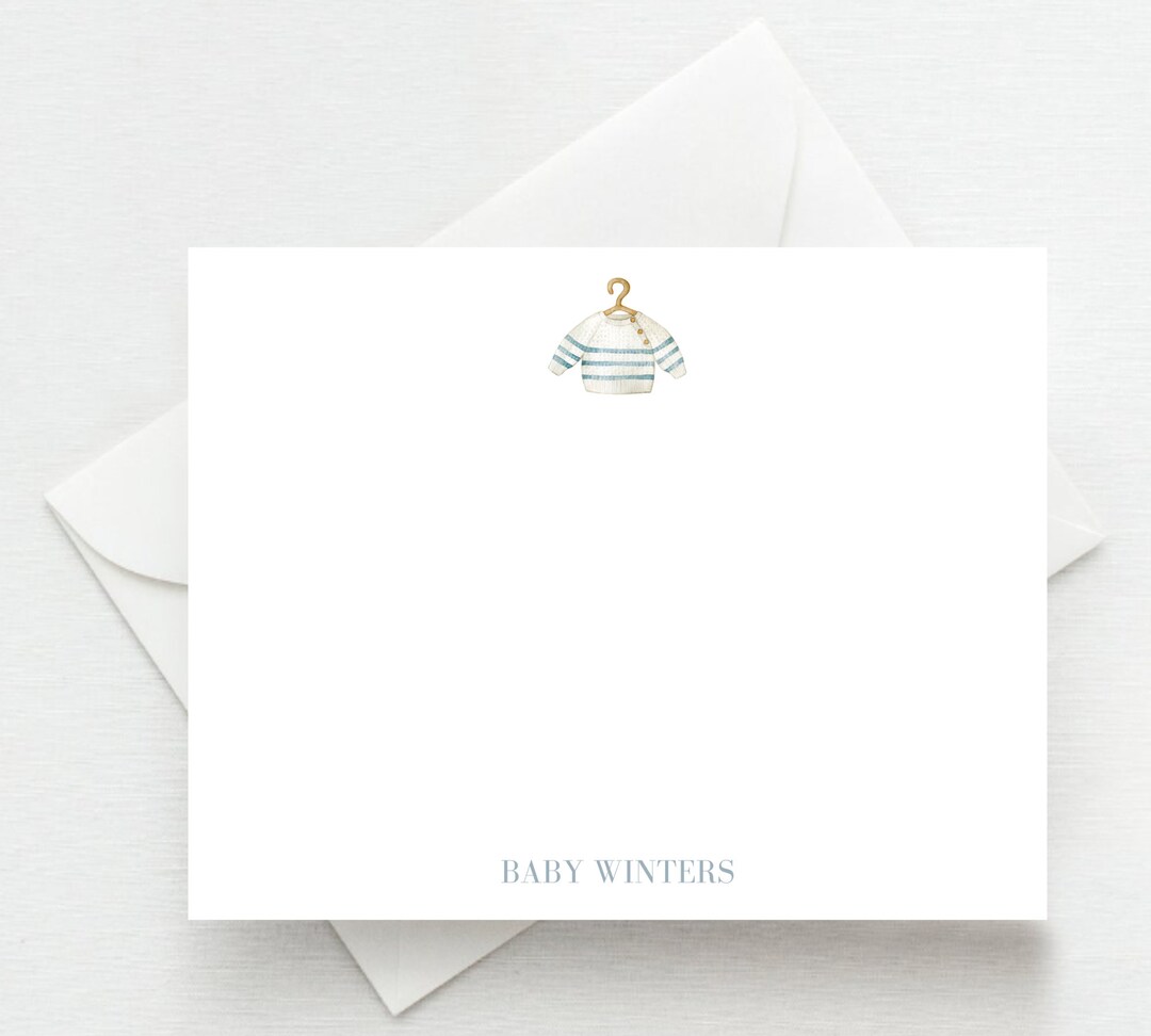 Baby Stationery Set, Vintage Baby Boy, Little Boy Stationery, Baby Shower Gift, Newborn Gift