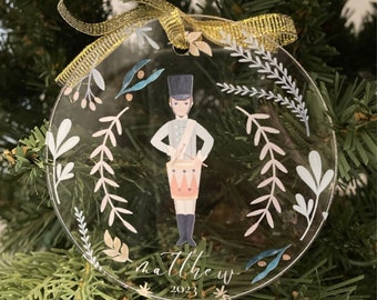 ORDER BY DECEMBER 5 Personalized Kid Ornament, Nutcracker, Baby First Christmas Ornament, 12 days Christmas, one of a kind, Family Ornament