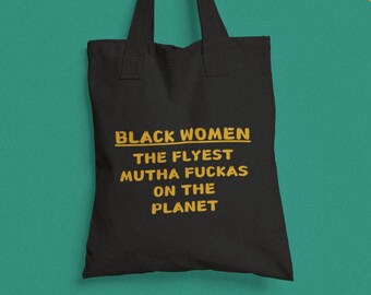 Reusable Tote | Shopping Tote | Black Women Tote | Grocery Tote