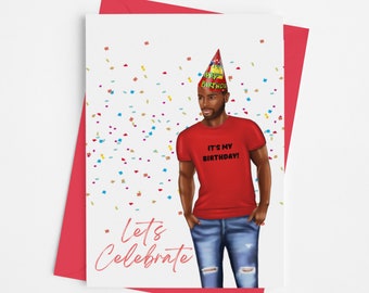 Joyeux Anniversaire Homme Black Man Afro Americain Carte Etsy France Joyeux Anniversaire Homme Black Man Afro Americain Carte Etsy France