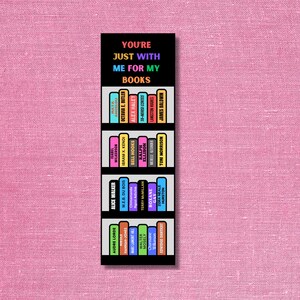 Bookmark - Black Authors Bookcase, With Me For My Books, Paper Bookmark