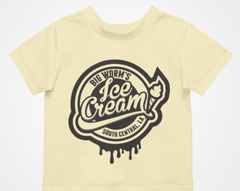 Big Worm Ice Cream / Kids Apparel / Kids Clothing / T-Shirts / Bodysuits  / Unisex / Toddler