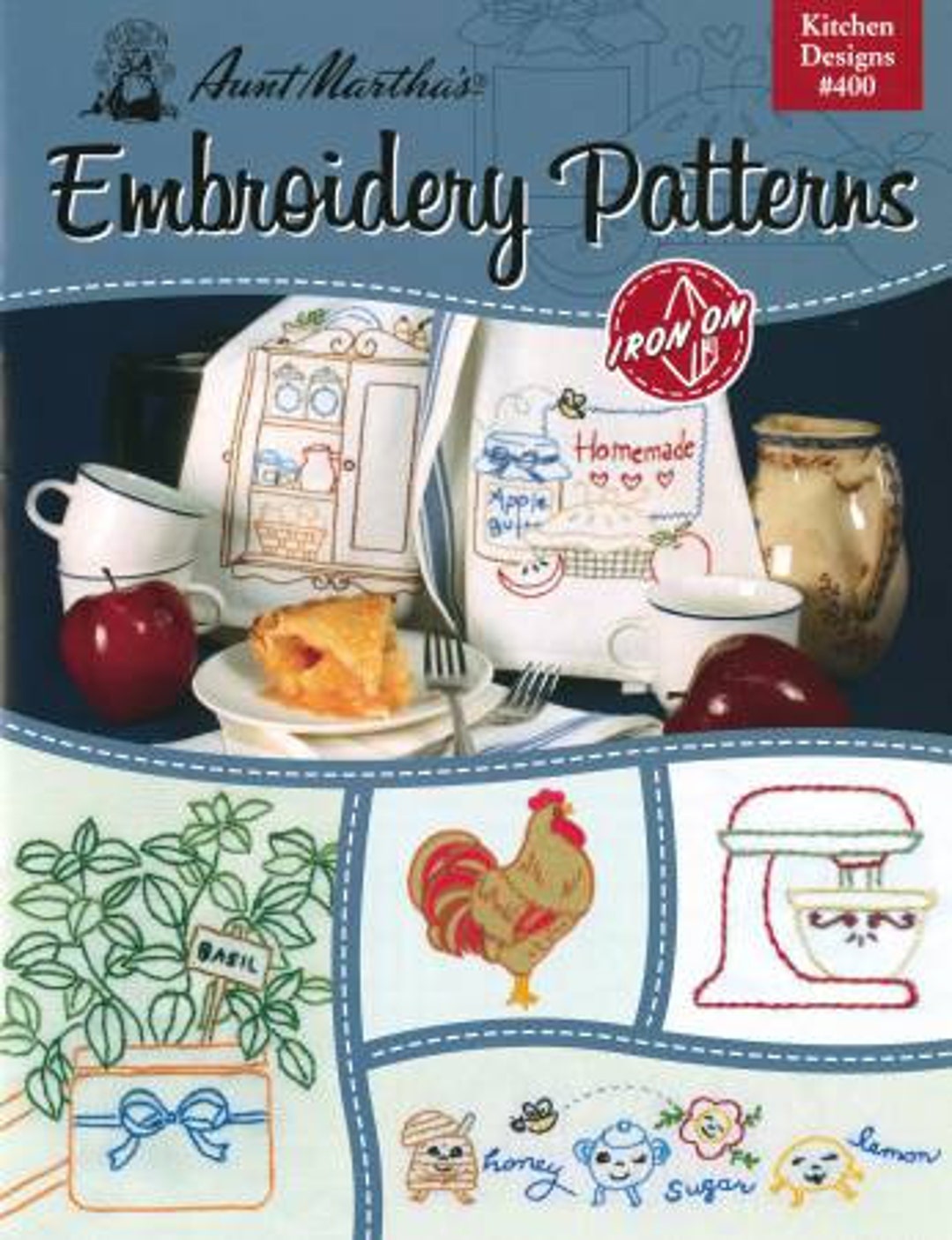 Aunt Marthas Iron-on Transfer Pattern Book Kitchen Designs - Etsy