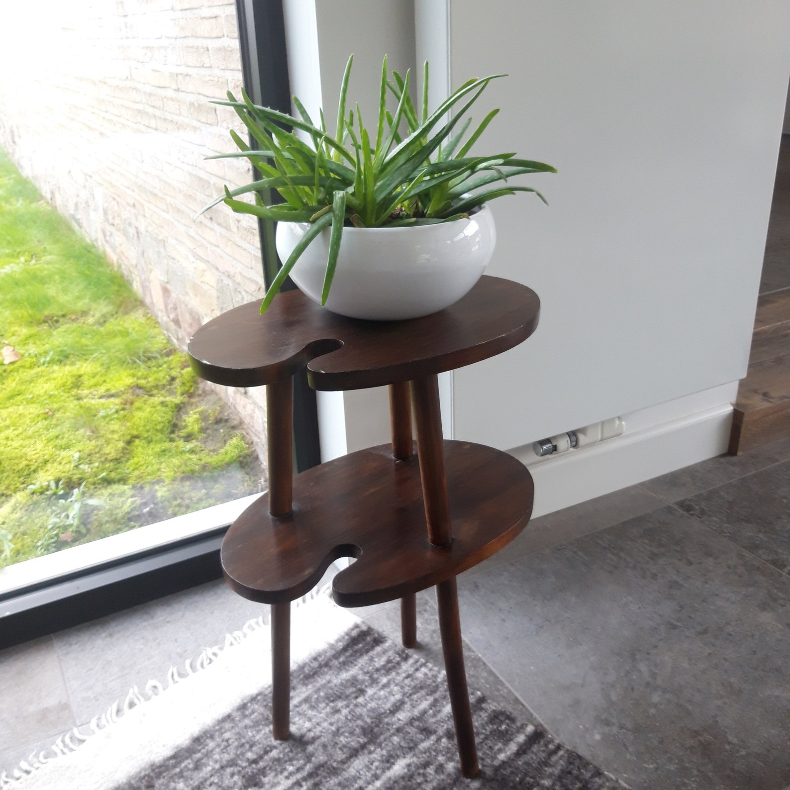 Antique wooden plant stand tripod circa 1910 Etsy