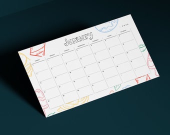 A4 2024 calendar - digital printable