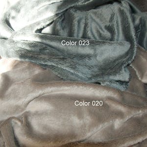 Minky fabric, ultra soft cuddly velboa microfiber smooth fabric, 22 colors to your choice. zdjęcie 6
