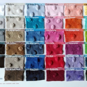 Minky DOTs fabric, ultra soft cuddly velboa microfiber smooth fabric, 35 colors to your choice.