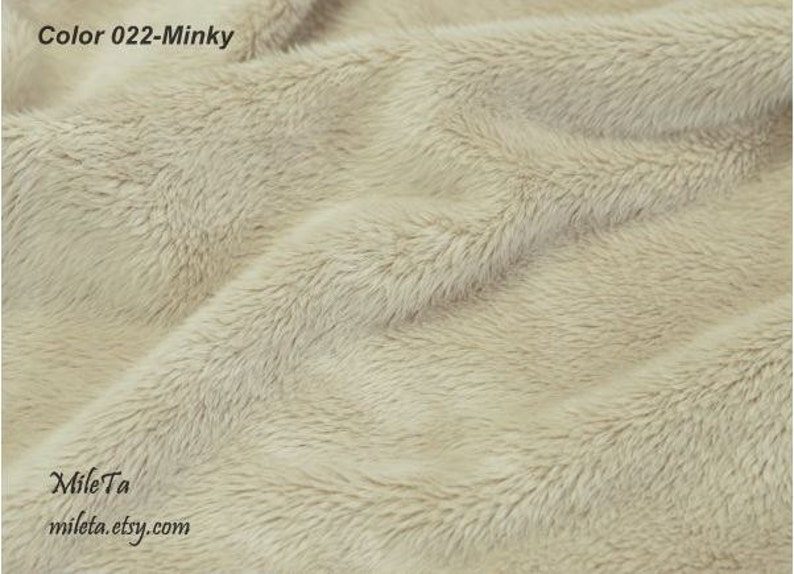 Minky fabric, ultra soft cuddly velboa microfiber smooth fabric, 22 colors to your choice. zdjęcie 5