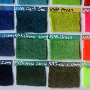 NEW COLORS Minky fabric, ultra soft cuddly velboa microfiber smooth fabric, 49 colors to your choice. zdjęcie 8