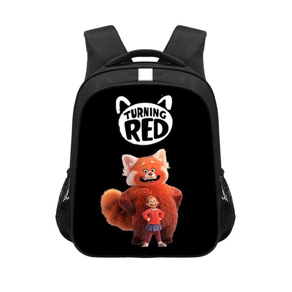 Turning Red Children's School Backpack Turning Red Panda Etsy
