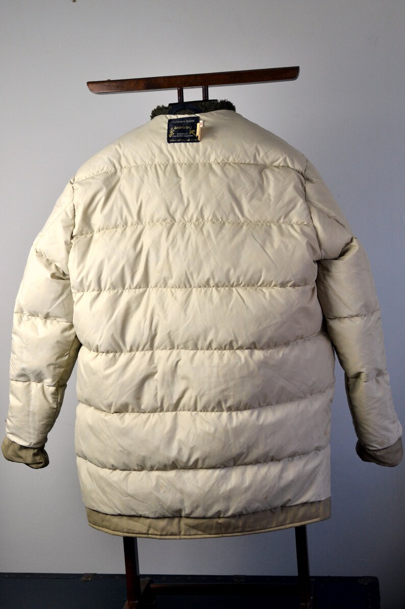 Vintage BROWNING ARMS Co. Tan Puffer Goose Down Jacket Parka Etsy