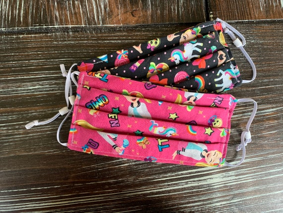 JoJo Siwa cloth face mask with filter pocket