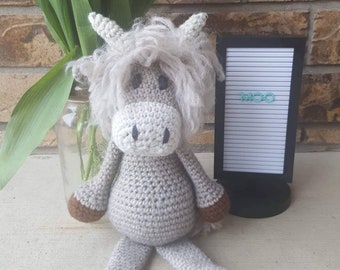 Highland Cow | Highland Cow Doll | Cow | Crochet Cow | Highland Cow Plushie | Amigurumi Cow | Claire the Highland Cow|Crochet Animal