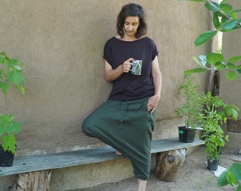 Linen pants Ready to ship Harem  Pants Yoga pants Women SIZE M