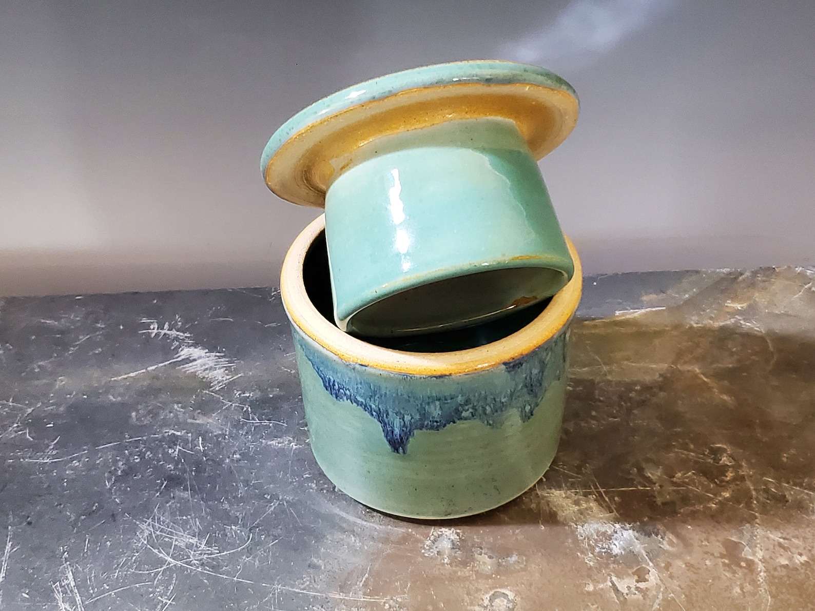 Handmade Pottery Ceramic Butter Keeper Butter Bell Butter Etsy
