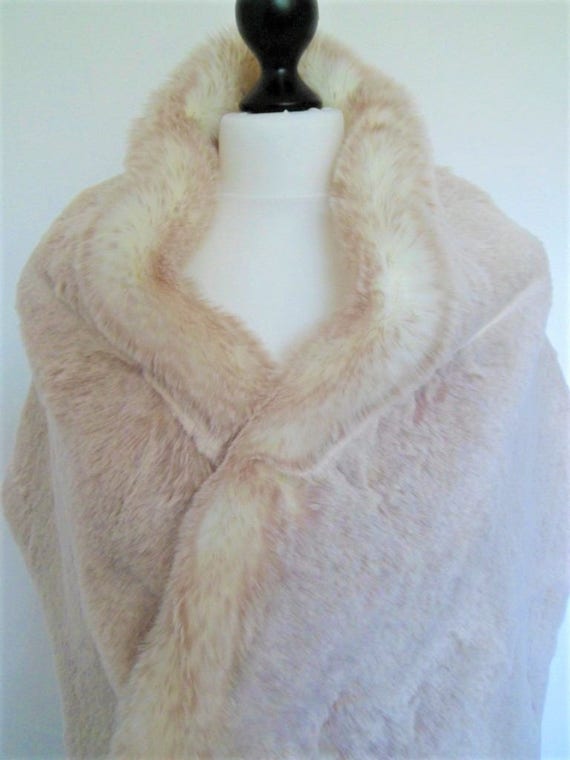 fake fur shawl