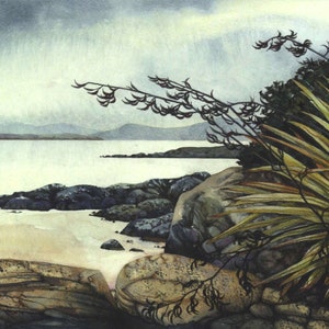 Kerry coastline Archival print Ring of Kerry Ireland 10.5 x 6 Watercolour print Irish landscape From a painting by Helen Lush image 4
