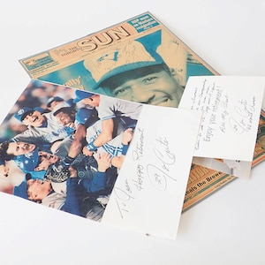 1990s Personal Original Blue Jays Joe Carter Autographs – Set of Three