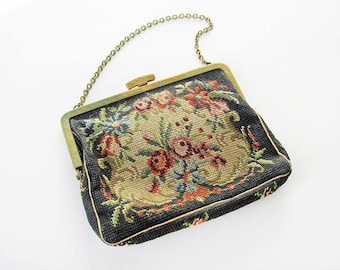 Vintage Czechoslovakian Petit Point Evening Bag