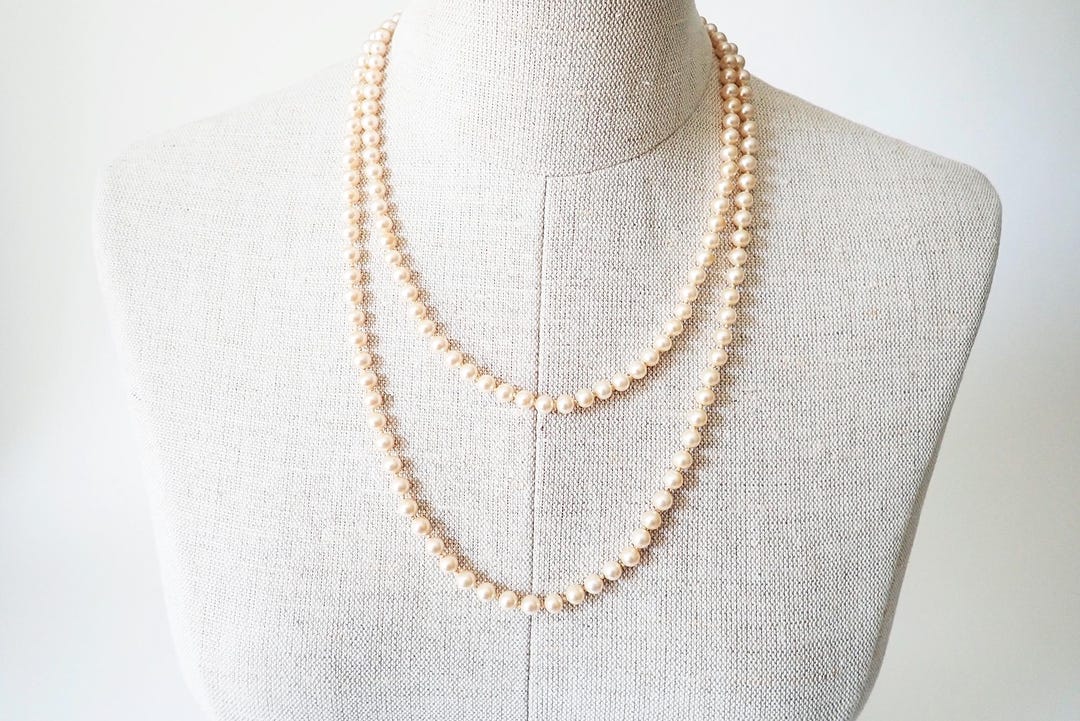 Vintage Single Strand Strings of Simulated Pearls – Set of Two ...