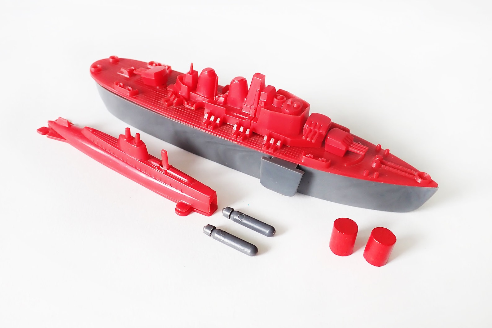 1950s Toy TorpedoAttack Battleship and Submarine Play Set Etsy
